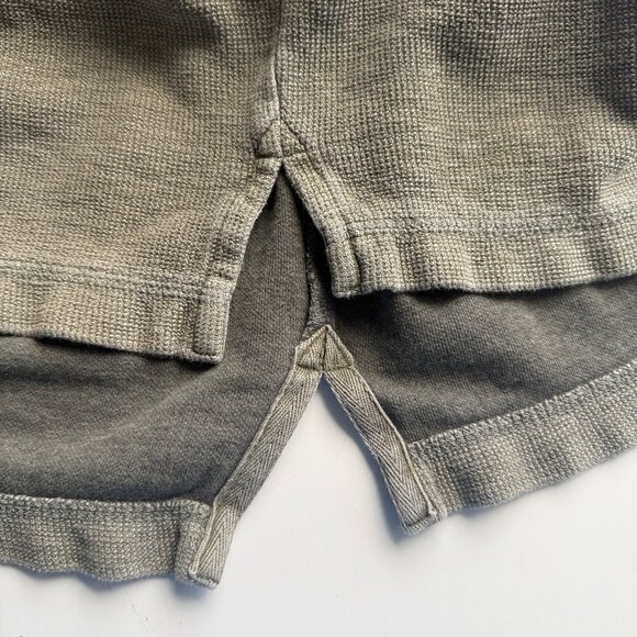 Cabelas T-Shirt Mens L Green 100% Cotton Waffle Knit Oversized Casual - Picture 4 of 7